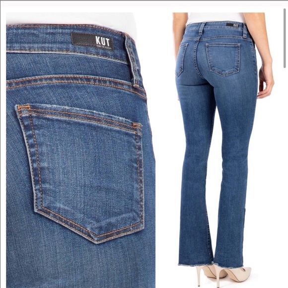 👖 -KUT FROM KLOTH Kelsey Slim Bootcut Jeans - Picture 2 of 13